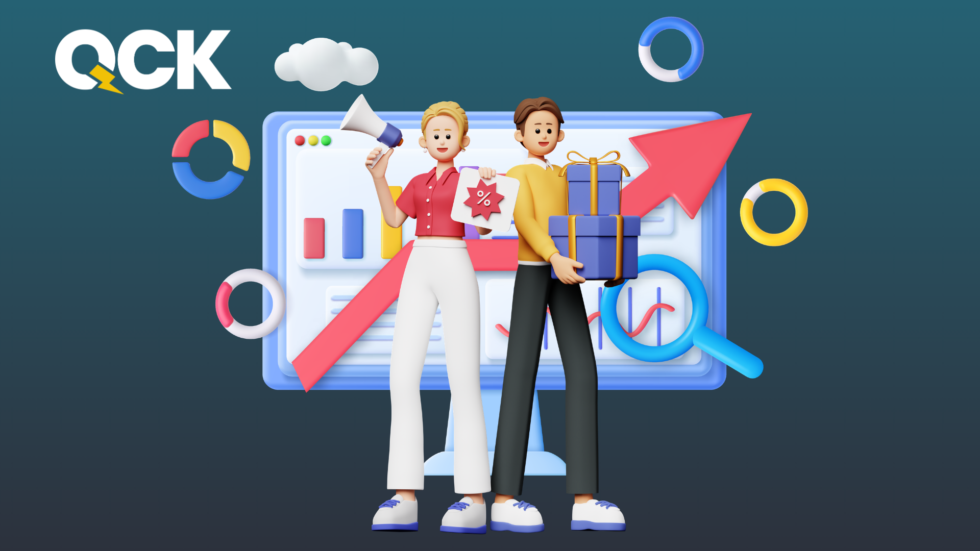 A team using SEO Christmas tactics to drive holiday website traffic