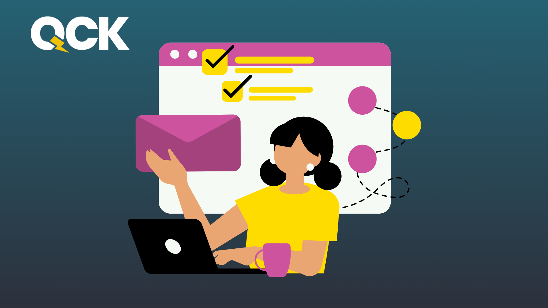 Content gap analysis workflow and email outreach illustration