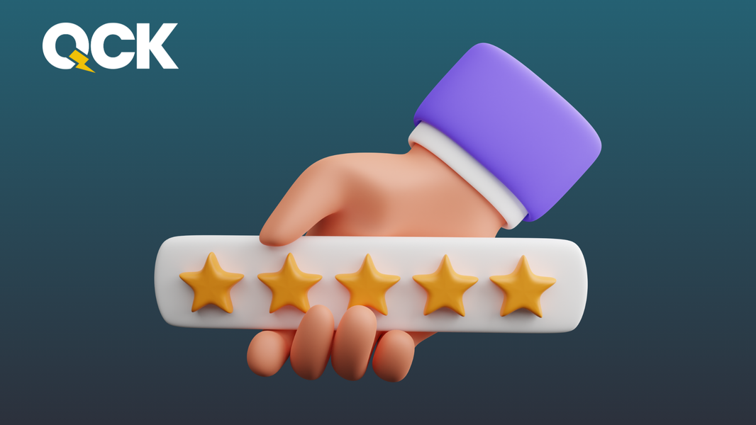 Five-star rating held up representing how Google reviews shape brand reputation 