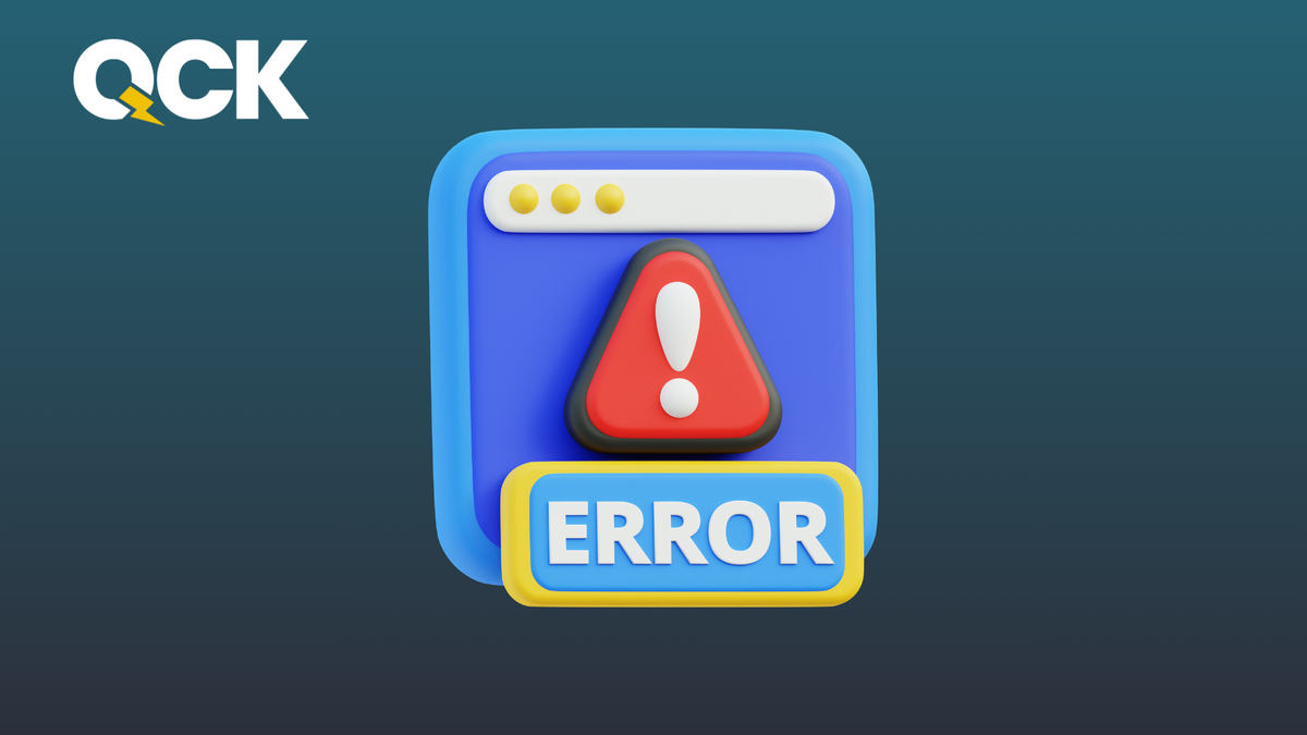 Illustration of a browser error alert representing SEO crawl issues