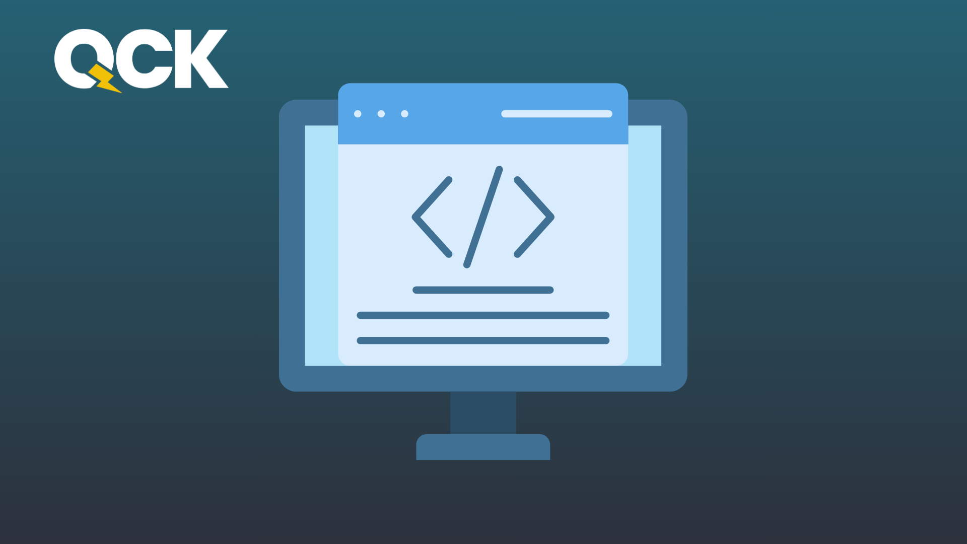 Illustration of a browser window with code symbol representing meta descriptions.