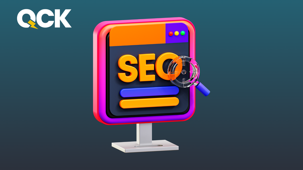 Magnifying glass inspecting SEO webpage for index bloat issues